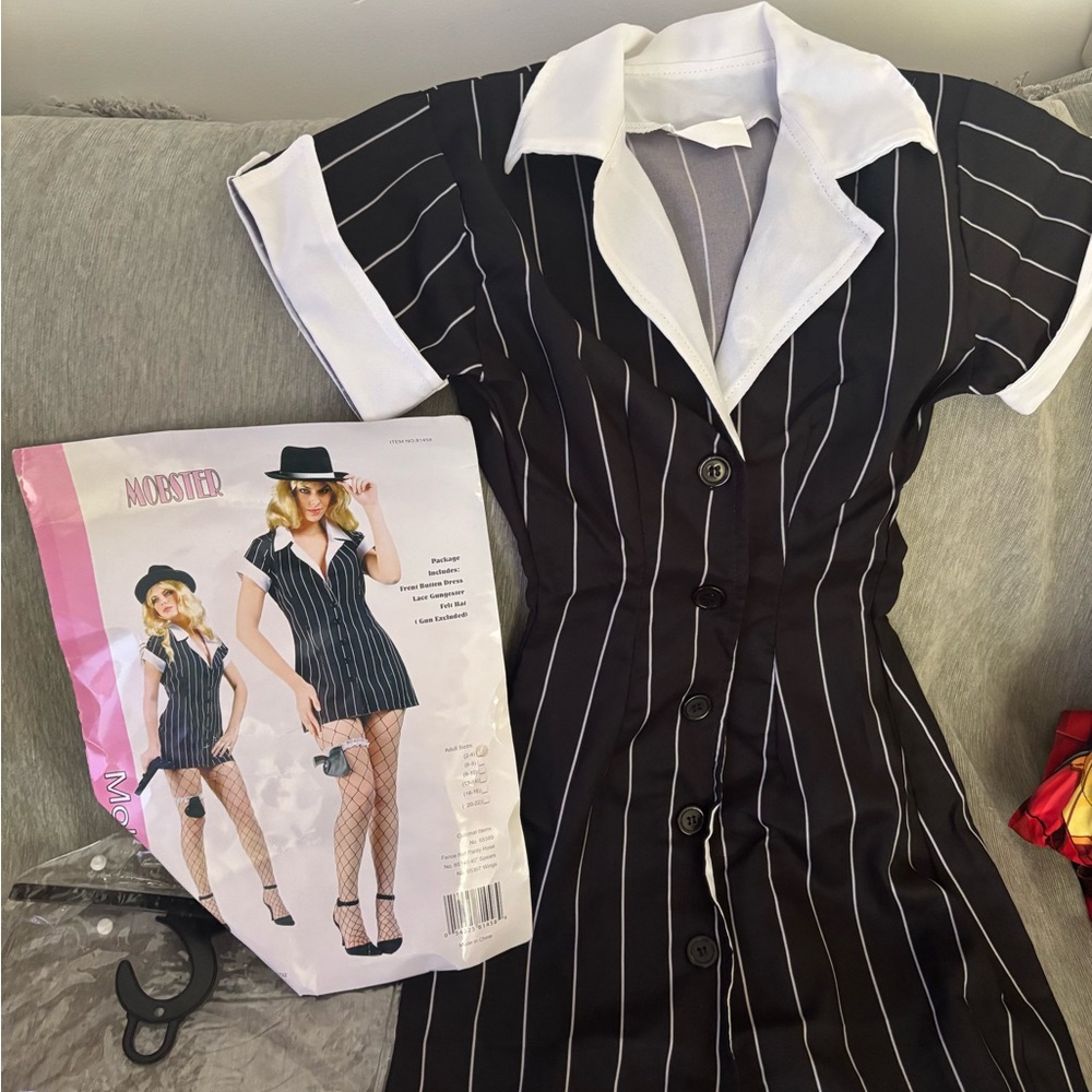 vintage women’s XS mobster costume DRESS ONLY